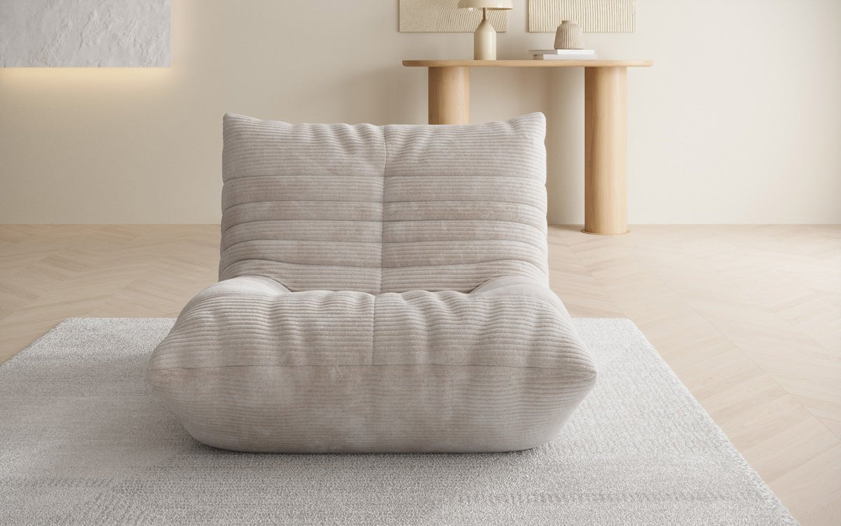 Fauteuil canapé design Calmo en Côtelé