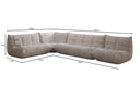 Designer Ecksofa Wohnlandschaft Calmo in Cord