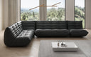 Designer Ecksofa Wohnlandschaft Calmo in Echtleder