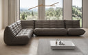 Designer Ecksofa Wohnlandschaft Calmo in Echtleder
