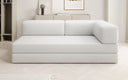 Designer Sofa/Chaise Longue Lazy in Bouclé