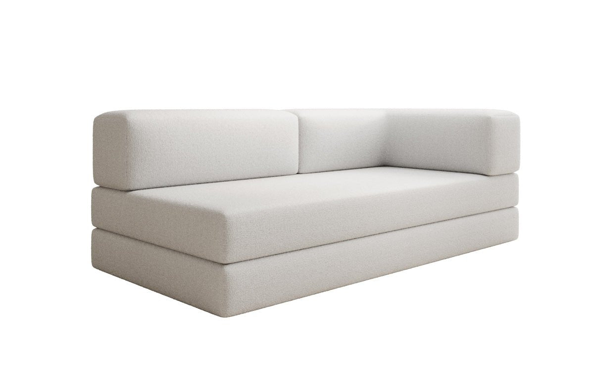 Canapé/Chaise Longue Designer Lazy en Bouclé