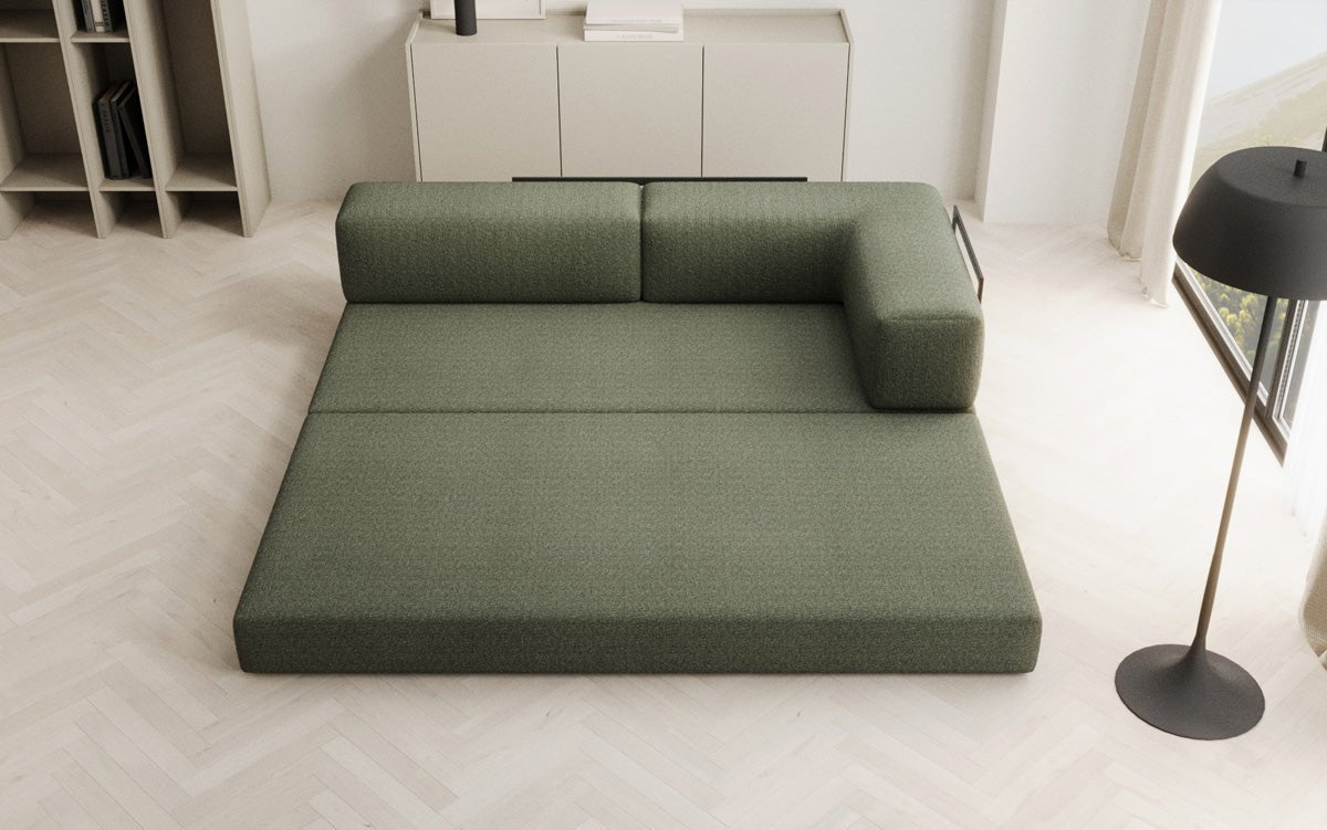 Canapé/Chaise Longue Designer Lazy en Bouclé