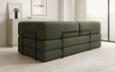Designer Sofa/Chaise Longue Lazy in Bouclé