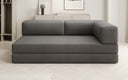 Designer Sofa/Chaise Longue Lazy in Bouclé