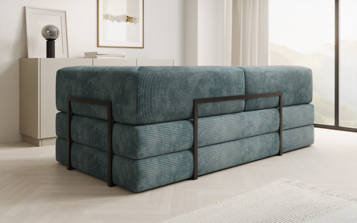 Canapé design/chaise longue Lazy en côtelé