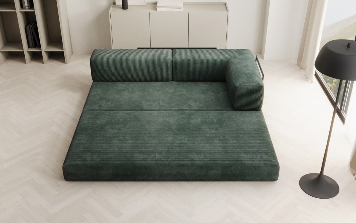 Canapé design/chaise longue Lazy en côtelé