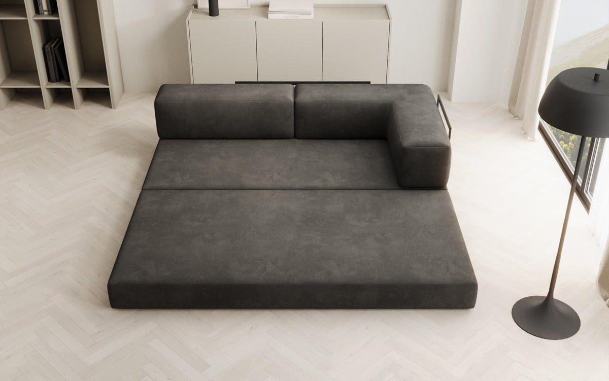 Canapé design/chaise longue Lazy en velours