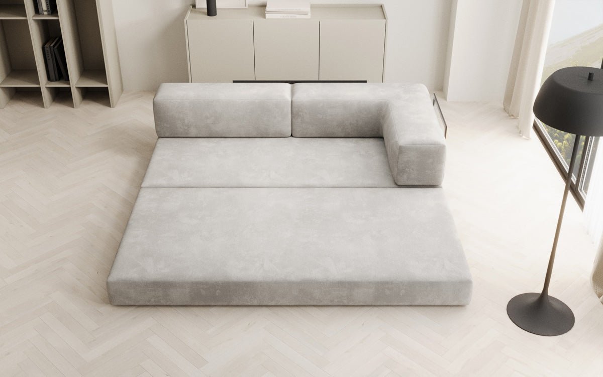 Canapé design/chaise longue Lazy en velours