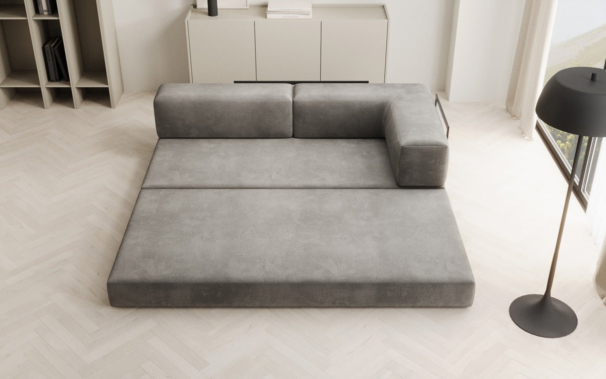 Canapé design/chaise longue Lazy en velours