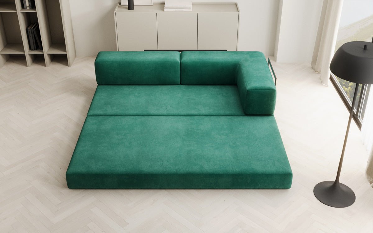 Canapé design/chaise longue Lazy en velours