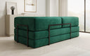 Designer Sofa/Chaise Longue Lazy in Samt