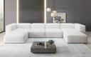 Designer U Sofa Snug in Genuine Leather