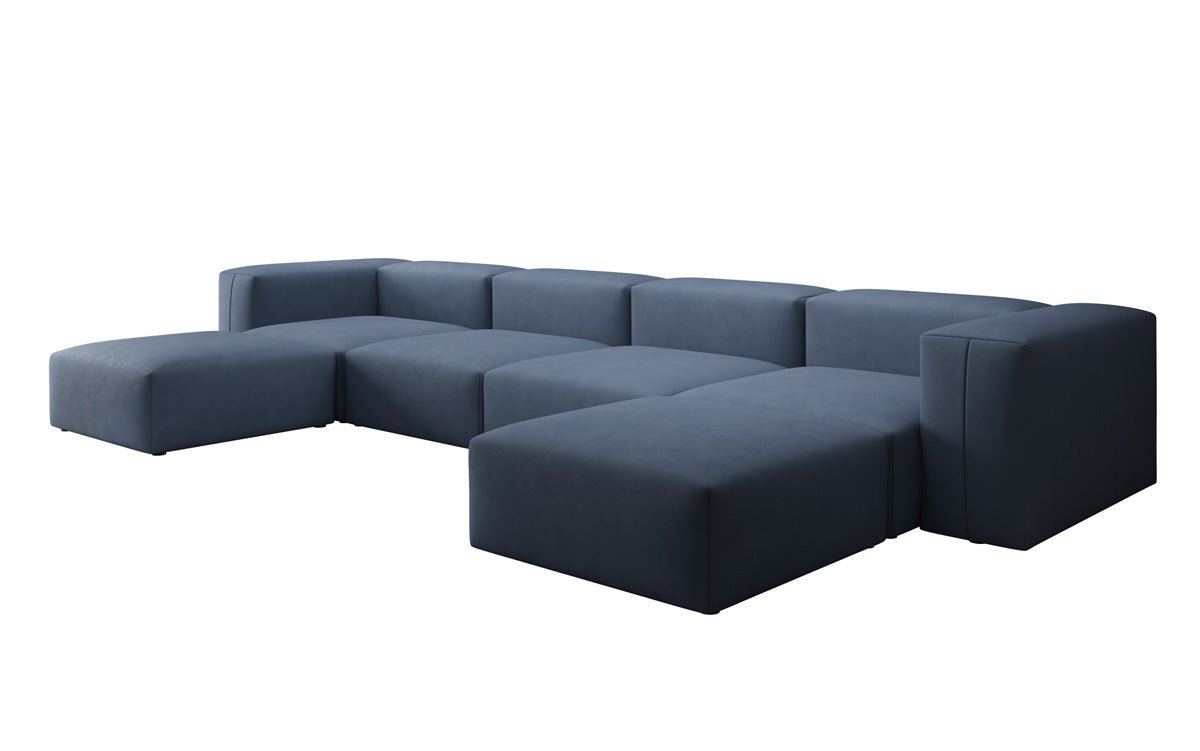 Designer U Sofa Snug in Fabric