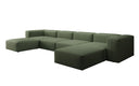 Designer U Sofa Snug in Stoff