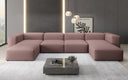 Designer U Sofa Snug in Stoff