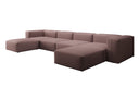 Designer U Sofa Snug in Stoff