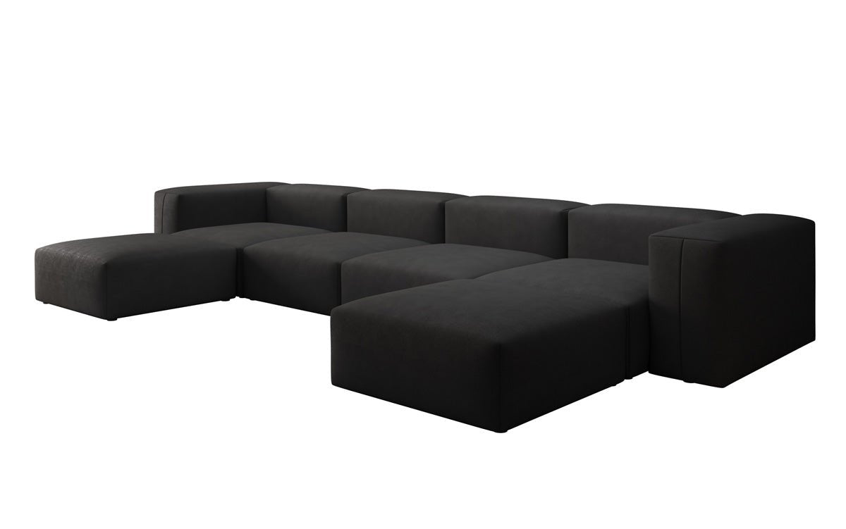 Designer U Sofa Snug in Fabric