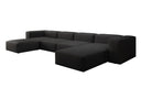 Designer U Sofa Snug in Stoff