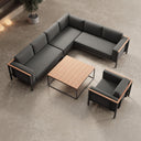 Euphoria – Ecklounge, Loungesessel & Tisch aus Aluminium | Aevora™ Kollektion