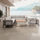 Euphoria – Ecklounge, Loungesessel & Tisch aus Aluminium | Aevora™ Kollektion