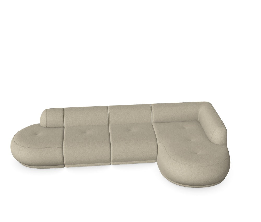 Modulares Sofa Gio - Däi Wonschkonfiguratioun M_AEEOMV