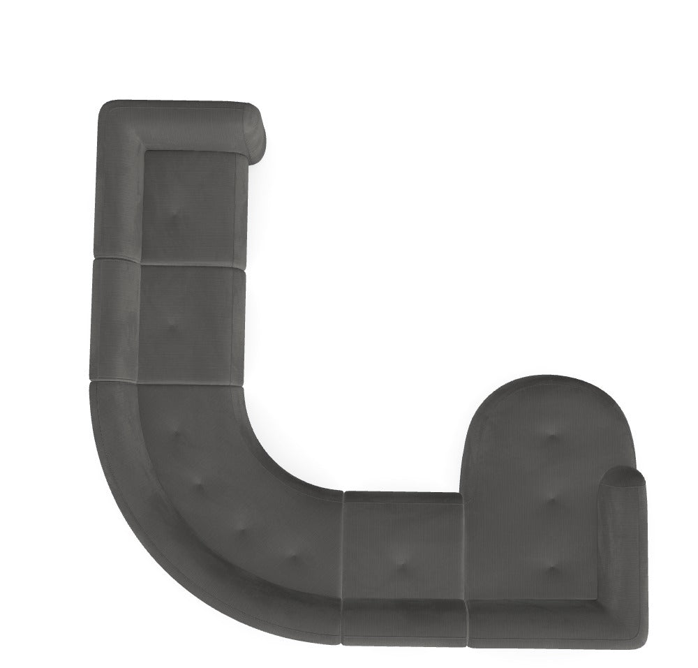 Modulares Sofa Gio - Däi Wonschkonfiguratioun M_BWFMUA