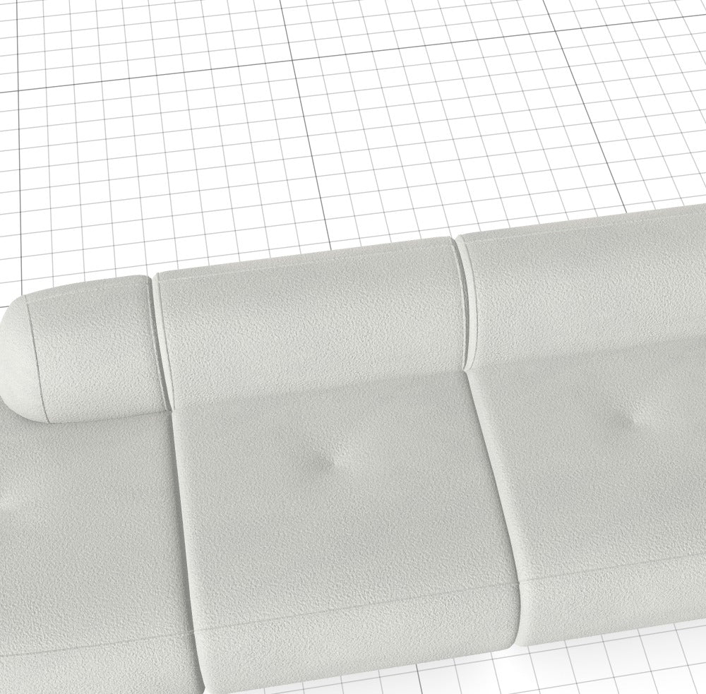 Modulares Sofa Gio - Däi Wonschkonfiguratioun M_H1NPMF