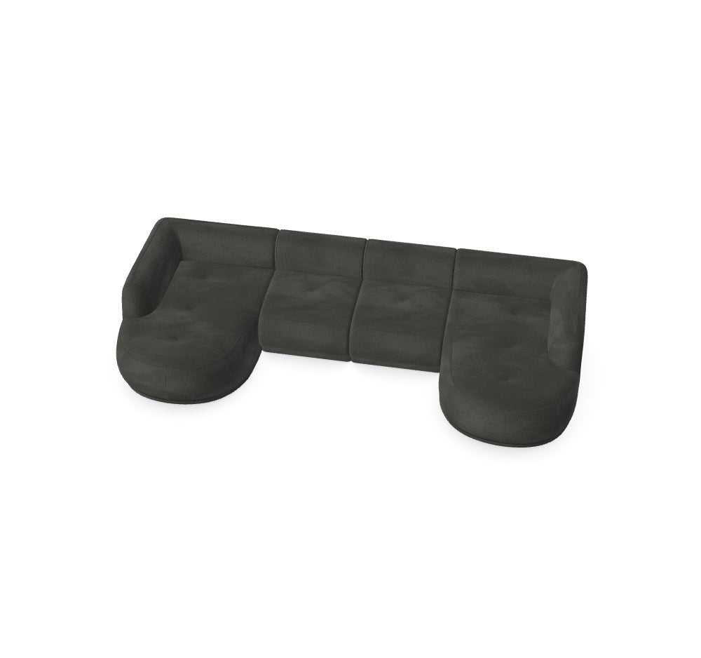 Modulares Sofa Gio - Däi Wonschkonfiguratioun M_IIFDLC