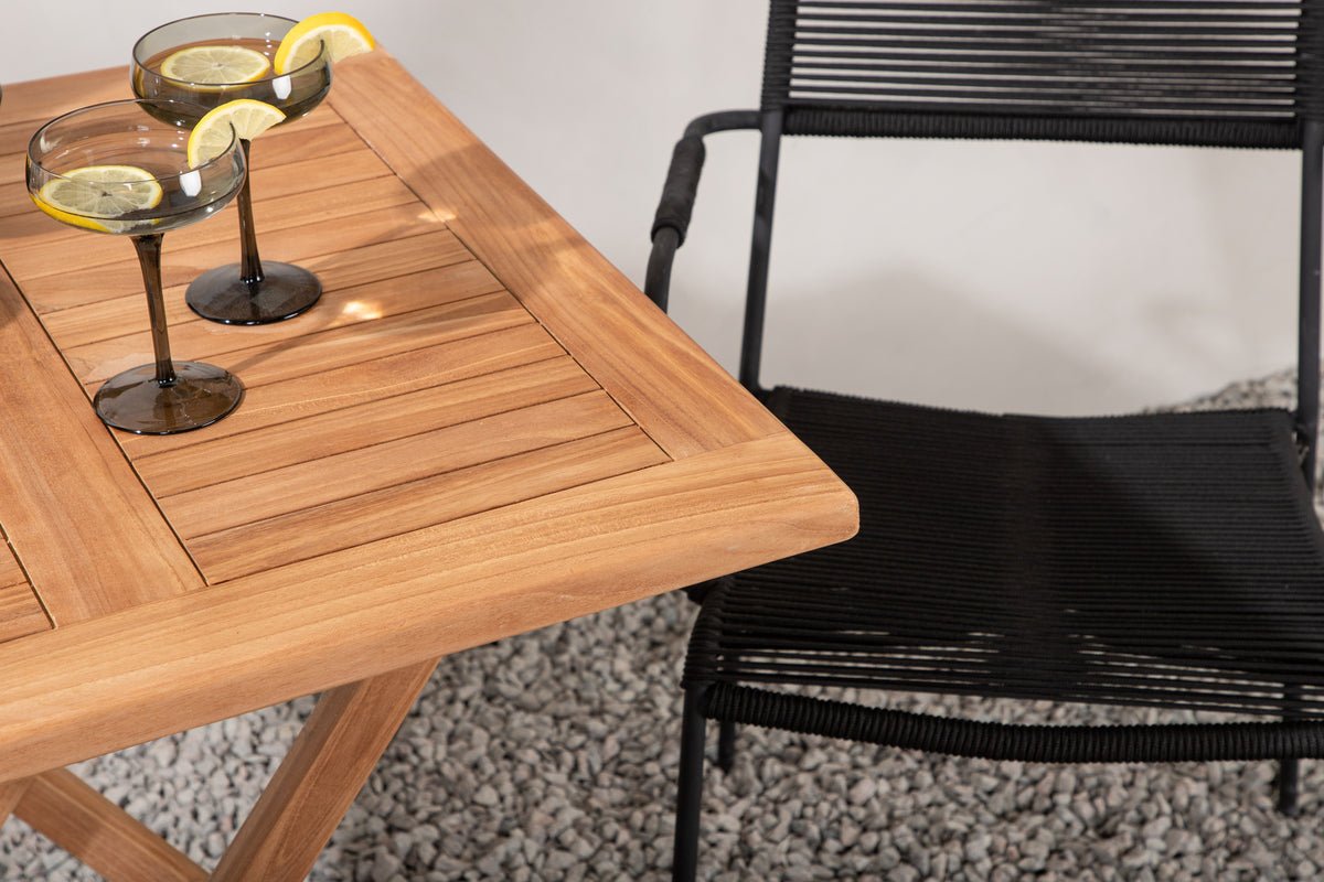 Garden Cafe Set Elbe – 3-piece Garden Furniture Set 70x70 cm