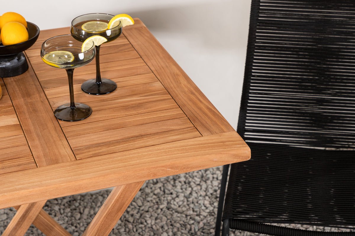 Gartencafé-Set Habanero – 3-deelent Gartemöbel-Set a Brong/Schwaarz