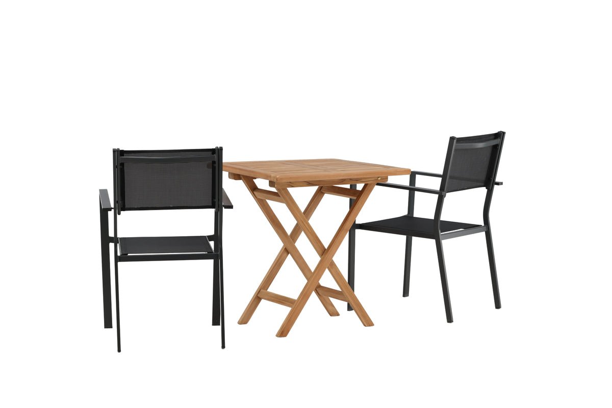 Garden Cafe Set Irish – 3-piece Garden Furniture Set 70x70 cm