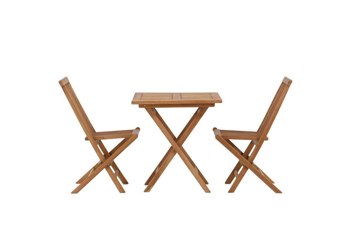 Garten Cafegruppe Americano – 3-teiliges Gartenmöbel-Set aus Teakholz