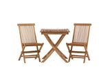 Garten Cafegruppe Wavaro – 3 teiliges Set aus Teakholz