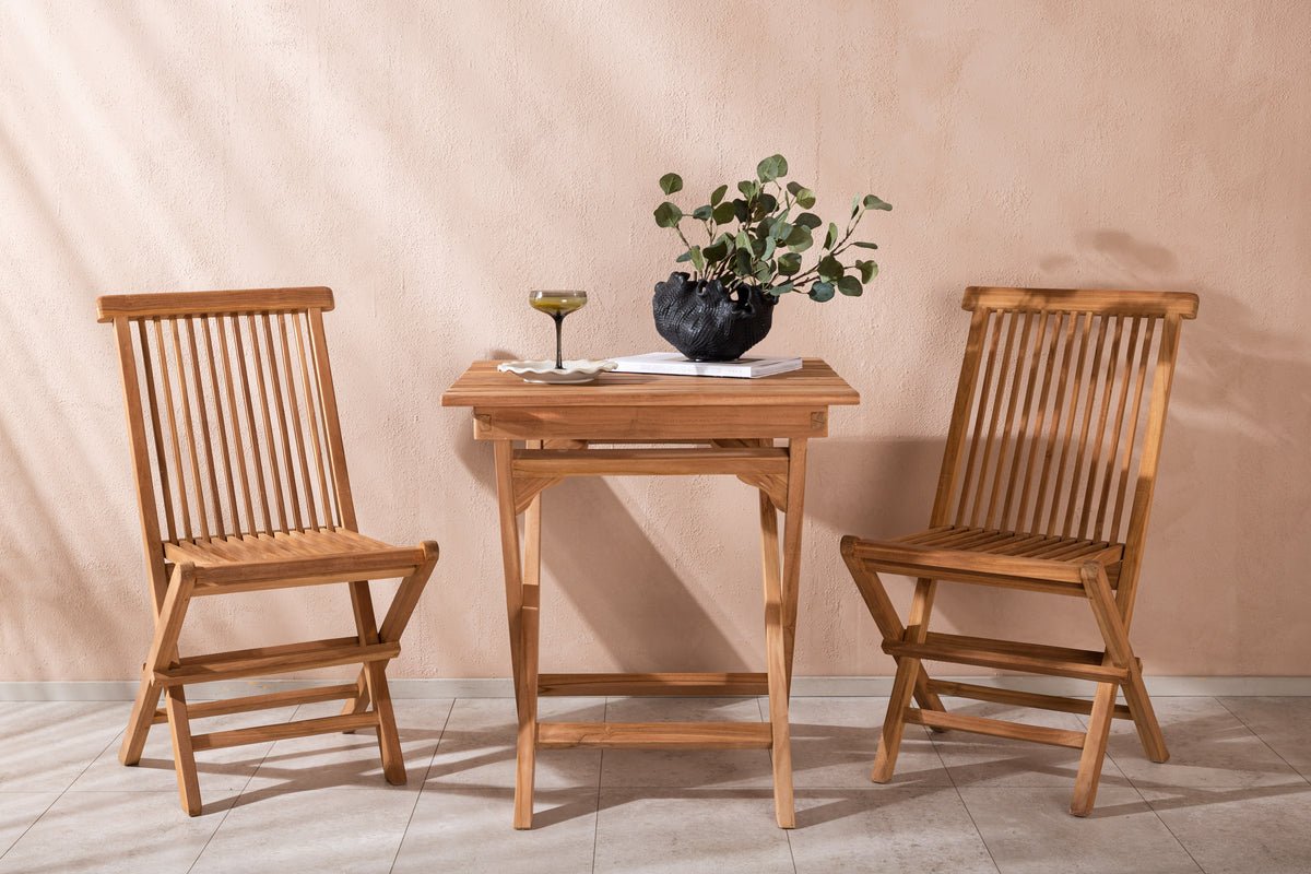 Garten Cafegruppe Wavaro – 3 teiliges Set aus Teakholz