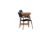 Garten Cafegruppe Zivano – 3 teiliges Set mit Teakholz-Tisch