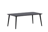 Garten Couchtisch Rhodos - Aus schwarzem Aluminium