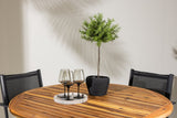 Garten Essgruppe Cocobello – 5-teiliges Gartenmöbel-Set mit rundem Tisch aus Akazie