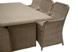 Garten Essgruppe Valencia” – 7-teiliges Gartenmöbel-Set aus Polyrattan