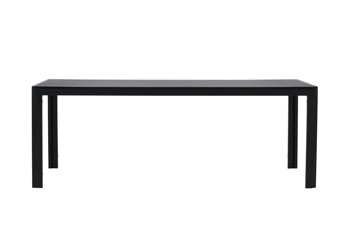 Garten Esstisch Amalfi - 205x90 cm aus Aluminium und Polywood in Beige oder Schwarz