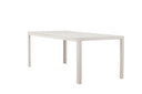 Garten Esstisch Amalfi - 205x90 cm aus Aluminium und Polywood in Beige oder Schwarz