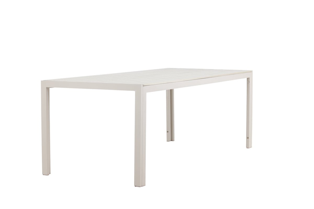 Garten Esstisch Amalfi - 205x90 cm aus Aluminium und Polywood in Beige oder Schwarz