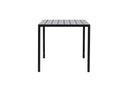 Garten Esstisch Siena - 140x80 cm aus Aluminium und Polywood in Beige oder Schwarz