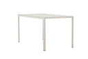 Garten Esstisch Siena - 140x80 cm aus Aluminium und Polywood in Beige oder Schwarz