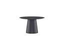 Garten Esstisch Solea - Ø 120cm aus Aluminium in Schwarz oder Beige