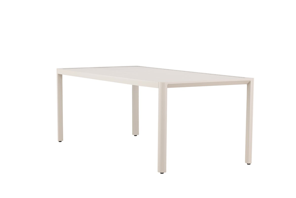 Garten Esstisch Vento - 200x90 cm aus Aluminium in Beige oder Schwarz