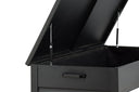 Garten Kissenbox Ludmilla - schwarze Aluminiumkonstruktion inkl. Innentasche