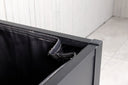 Garten Kissenbox Ludmilla - schwarze Aluminiumkonstruktion inkl. Innentasche