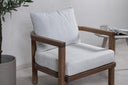Garten-Loungesessel Erika - in Braun aus Akazie und Polyester
