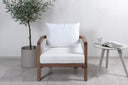 Garten-Loungesessel Erika - in Braun aus Akazie und Polyester